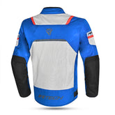 R-TECH SPIRAL MESH Moto Textil Casacos Azul Gelo Vermelho- Imagem traseira da ja Casacos